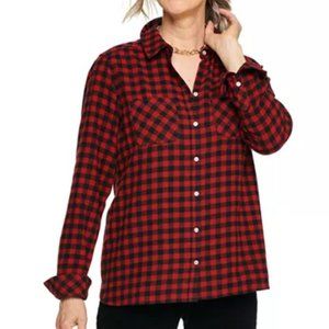 *NWT* Super Soft Flannel Button-Down - Croft & Barrow
